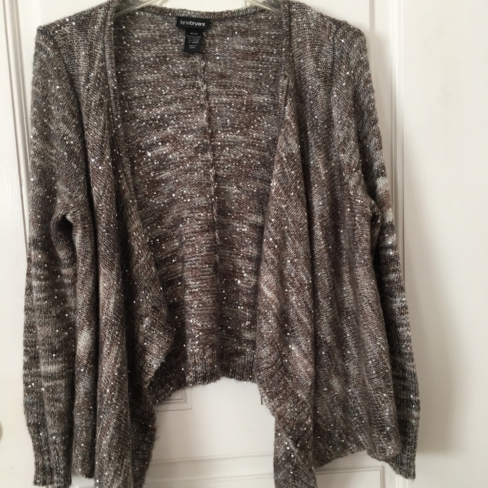 Lane Bryant Sparkle Sweater Jacket Size 18/20.